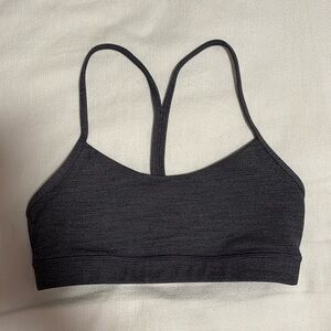 Size 6 Lululemon Gray Flow Y Bra